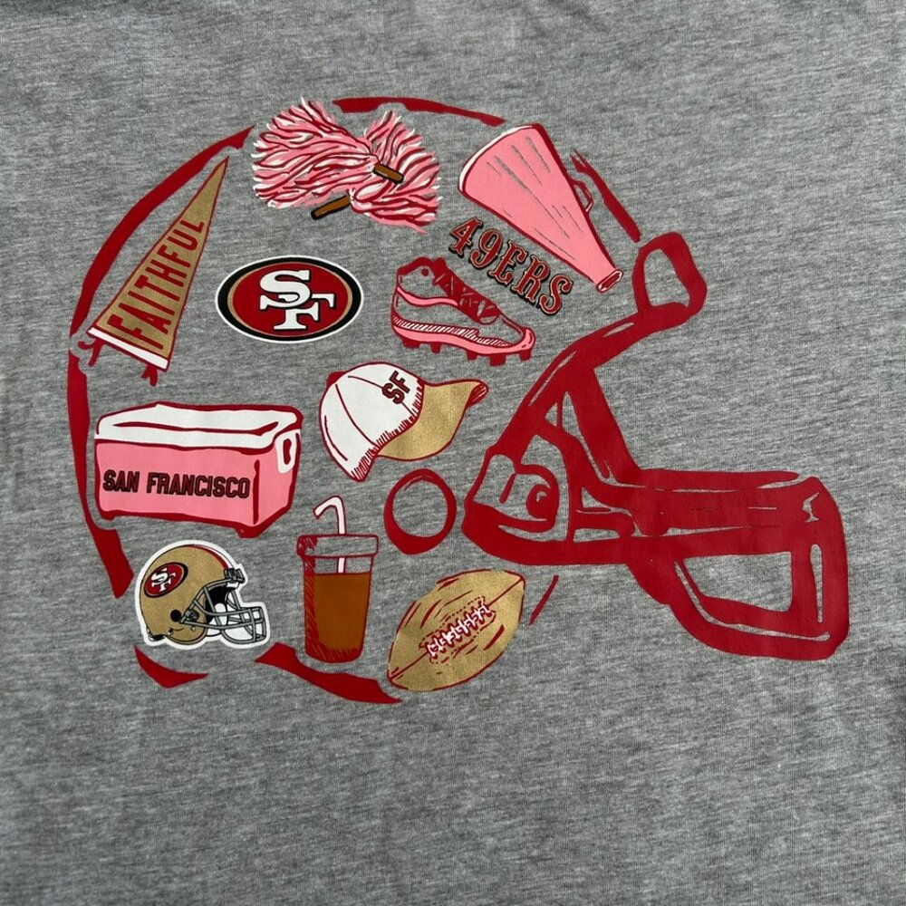 San Francisco 49ers Women's Helmet Tee Shirt by NFL Team Apparel